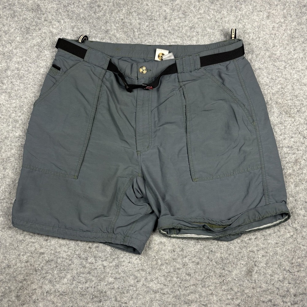 The North Face Short Mens XL Gray Belted Flat Front Convertible Tops Outdoors